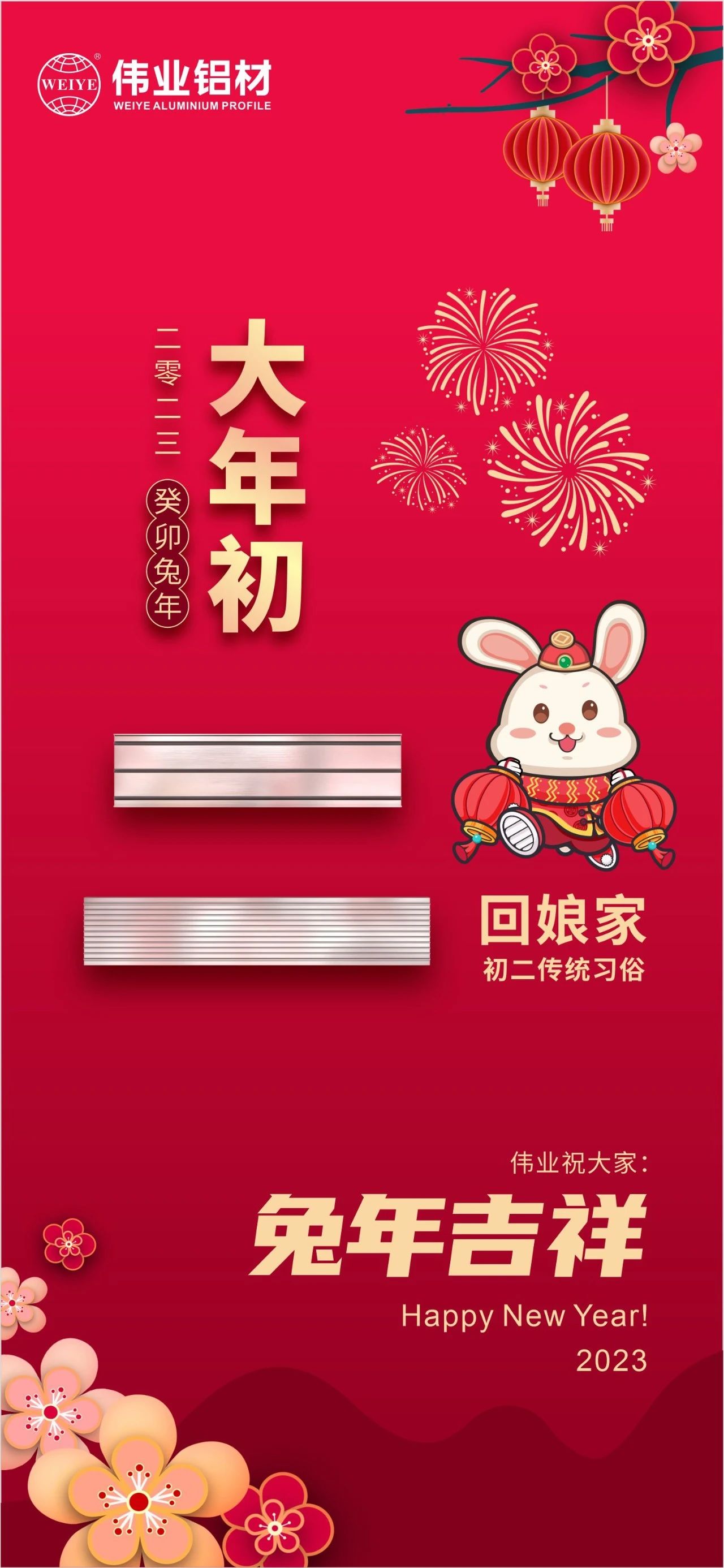 大年初二·回娘家 | 偉業(yè)祝您兔年吉祥，新春大吉